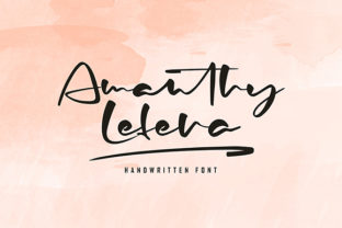 Amanthy Lefera: A Handwritten Font for Elegant Branding