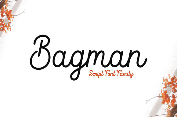 Bagman Font: Bold Handwritten Style for Makers