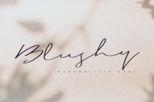 Blushy: A Handwritten Font for Crafters