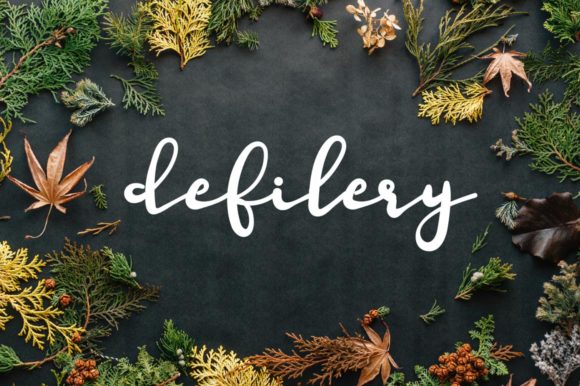 Defilery: A Handwritten Font for Editorial Design
