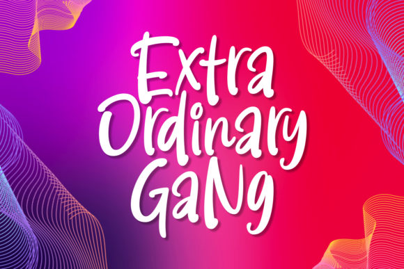 Extra Ordinary Gang: A Bold Handwritten Font for Editorial Design