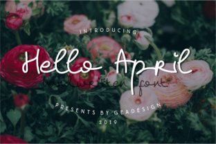 Hello April: A Romantic Handwritten Font for Makers