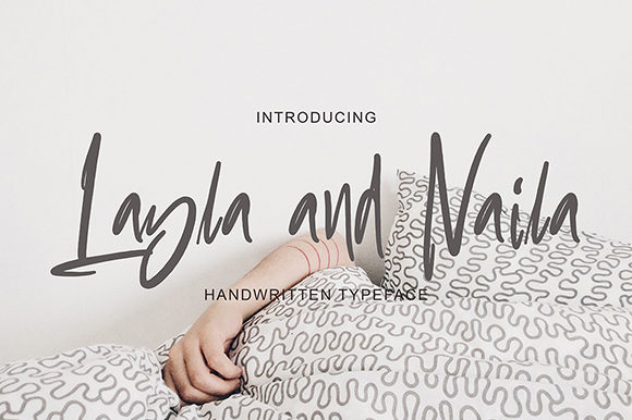 Layla and Naila: A Handwritten Typeface for Editorial Design