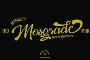 Mosgrade: A Modern Script Font for Web Design