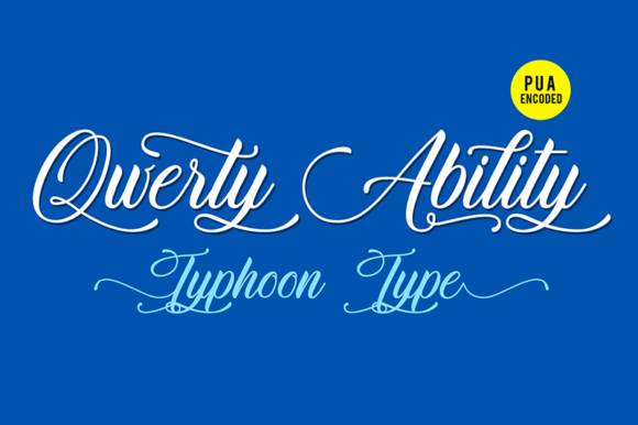 Qwerty Ability: A Bold Handwritten Typeface for Branding