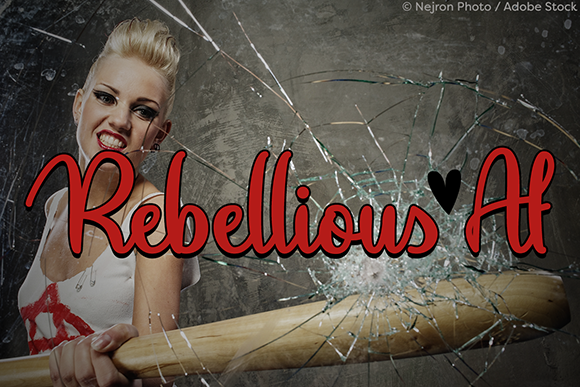 Rebellious Af: A Bold Script Font for Modern Editors