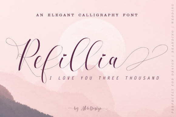 Refillia Calligraphy Font for Bold Branding