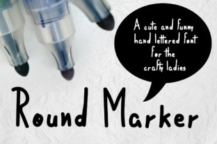 Round Marker: A Playful Typeface for Editorial Design