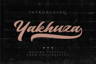 Yakhuza: A Handwritten Typeface for Editorial Warmth